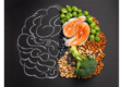 Picture of a brain and food in an article on elimination diets by Michael Pierce.
